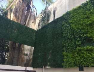 Follaje artificial muro verde jardín Monterrey - REGAMA