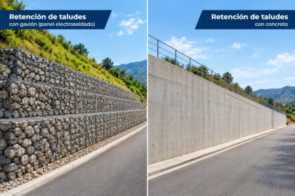 Retención de taludes con gavión de panel electrosoldado vs con concreto – REGAMA